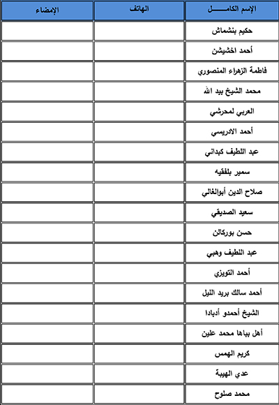 اللائحة الرسمية للجنة التحضيرية للمؤتمر الوطني الرابع لحزب الأصالة والمعاصرة插图