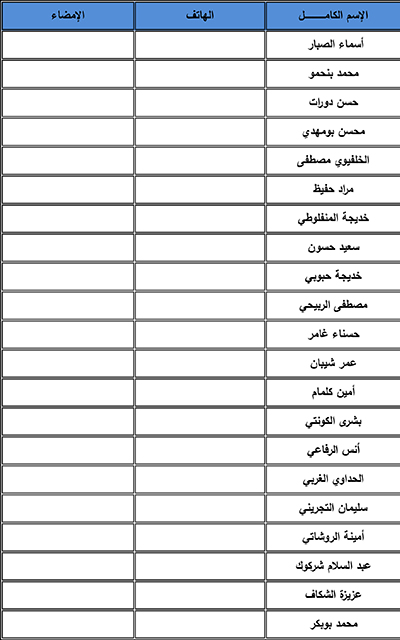 اللائحة الرسمية للجنة التحضيرية للمؤتمر الوطني الرابع لحزب الأصالة والمعاصرة插图6